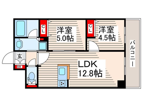 リアナアートパーク西葛西の物件間取画像